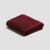 Merlot Organic Cotton Bath Sheet -Piglet PigletinBed BathroomCollection OrganicCottonBathSheet Merlot 1 GreyBG