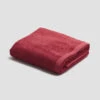 Mineral Red Organic Cotton Bath Sheet -Piglet PigletinBed BathroomCollection OrganicCottonBathSheet MineralRed 1 GreyBG