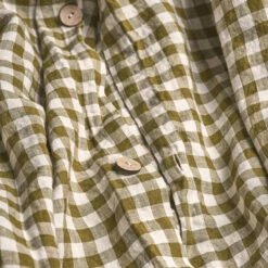 Botanical Green Gingham Linen Bedtime Bundle -Piglet PigletinBed GinghamBeddingDuvetCover BotanicGreen 2 greyBG 78e62497 eced 43e1 9689 4733fb93c54c