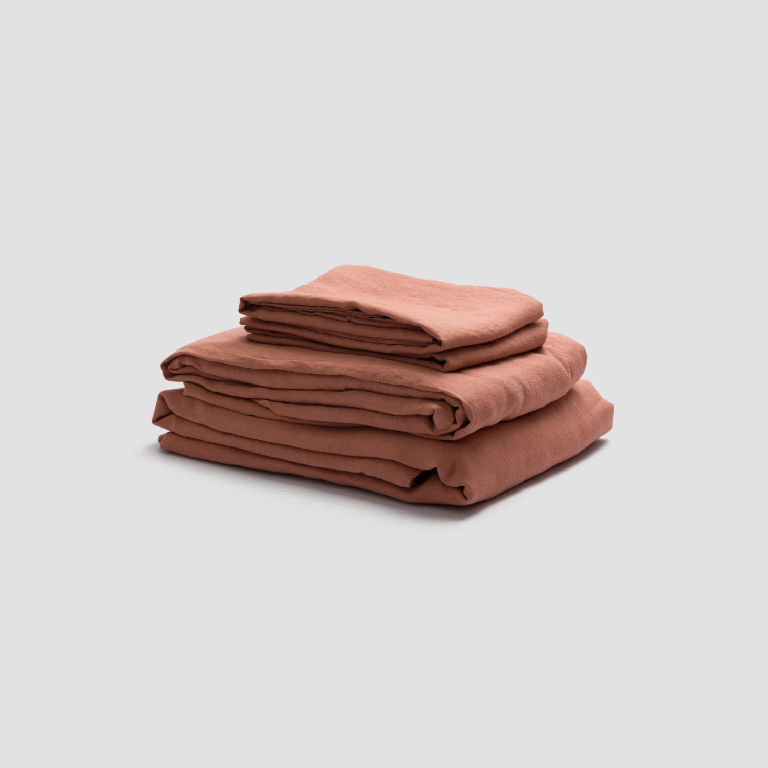 Warm Clay Linen Sheet Set 3 Warm Clay Linen Sheet Set