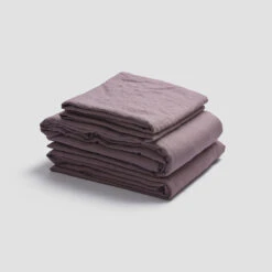 Linen Sheet Set Builder -Piglet PigletinBed LinenBasicBundle Elderberry 1 GreyBG 897c2ccb 7fd4 4b25 9658 aa432feceb5b