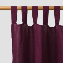 Berry Linen Curtains (Pair)