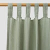 Sage Green Linen Curtains (Pair) -Piglet PigletinBed LinenCurtains SageGreen 1 greyBG