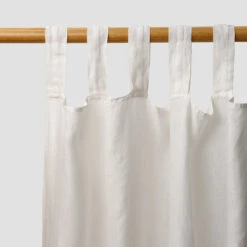 White Linen Curtains (Pair)