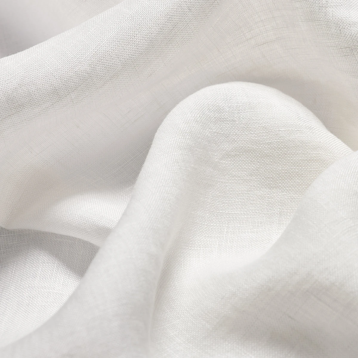 White Linen Curtains (Pair) 4 White Linen Curtains (Pair) - Image 2