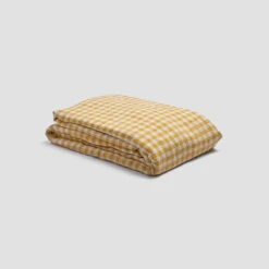 Honey Gingham Linen Bundle -Piglet PigletinBed LinenDuvetCover HoneyGingham 1 greyBG fab83b6d 5e92 4e88 8cc3 f68e936ee73a