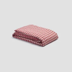 Mineral Red Gingham Linen Bundle -Piglet PigletinBed LinenDuvetCover MineralRedGingham 1 greyBG 6110dbc3 6fe6 4463 9737 bda809d422ef 1