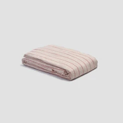 Mineral Red Ticking Stripe Linen Bundle -Piglet PigletinBed LinenDuvetCover MineralRedTickingStripe 1 greyBG 1