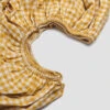 Honey Gingham Linen Fitted Sheet 1 Honey Gingham Linen Fitted Sheet -Piglet PigletinBed LinenFittedSheet HoneyGingham 2 greyBG