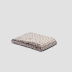 Mushroom Gingham Linen Sheet Set 13 Mushroom Gingham Linen Sheet Set -Piglet PigletinBed LinenFittedSheet MushroomGingham 1 greyBG 4b3c9d0c 99c7 41ed 984f 4087031228df