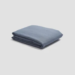 Dusk Blue Sheet Set -Piglet PigletinBed LinenFlatSheet DuskBlue 1 GreyBG 53da2d42 d730 497f a978 388f97cdaa20
