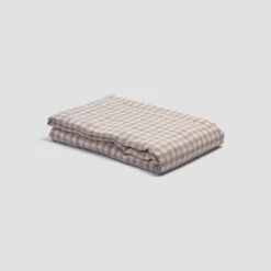 Mushroom Gingham Linen Sheet Set 11 Mushroom Gingham Linen Sheet Set -Piglet PigletinBed LinenFlatSheet MushroomGingham 1 greyBG 771f849b 5d65 4d7a a258 4a8a20281860