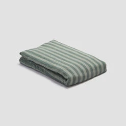 Pine Green Pembroke Stripe Linen Bundle -Piglet PigletinBed LinenFlatSheet PineGreenPembrokeStripe 1 5a34a12e 667b 4e88 8b10 27187f87632d