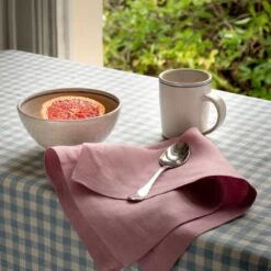 Raspberry Linen Napkin Set Of 4 -Piglet PigletinBed LinenNapkinSet Raspberry Lifestyle 1 1