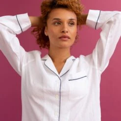 White Night Shirt -Piglet PigletinBed LinenNightShirt White 6 1