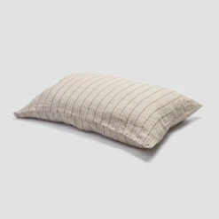 Pear Ticking Stripe Linen Bundle -Piglet PigletinBed LinenPillowcase PearTickingStripe 1 greyBG