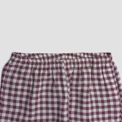 Men's Berry Gingham Pajama Set -Piglet PigletinBed LinenPyjamaTrousers BerryGingham 2 greyBG 07ca1d50 f502 44fc bf98 feeff700a905