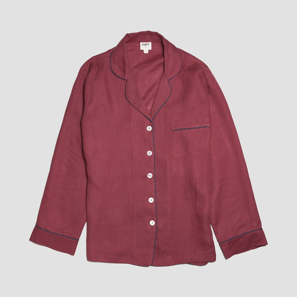 Cherry Linen Pajama Set 7 Cherry Linen Pajama Set - Image 5