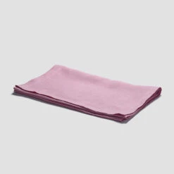 Raspberry Linen Table Runner -Piglet PigletinBed LinenRunner Raspberry greyBG