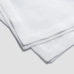 White Linen Napkin Set Of 4 11 White Linen Napkin Set Of 4 -Piglet PigletinBed LinenTablewareDetails White greyBG