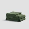Forest Green Linen Sheet Set 2 Forest Green Linen Sheet Set -Piglet PigletinBed MatchingSheetSet ForestGreen