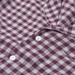 Men's Berry Gingham Pajama Set -Piglet PigletinBed Men sLinenPyjamaShirt BerryGingham 3 greyBG f58c2f6d 71f4 43a5 9621 006d671005e8 1