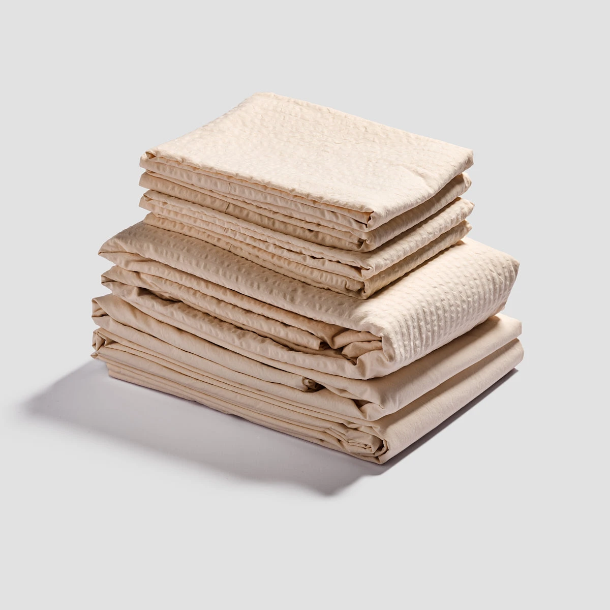 Cloud Cream Seersucker Cotton Bedtime Bundle 5 Cloud Cream Seersucker Cotton Bedtime Bundle - Image 3