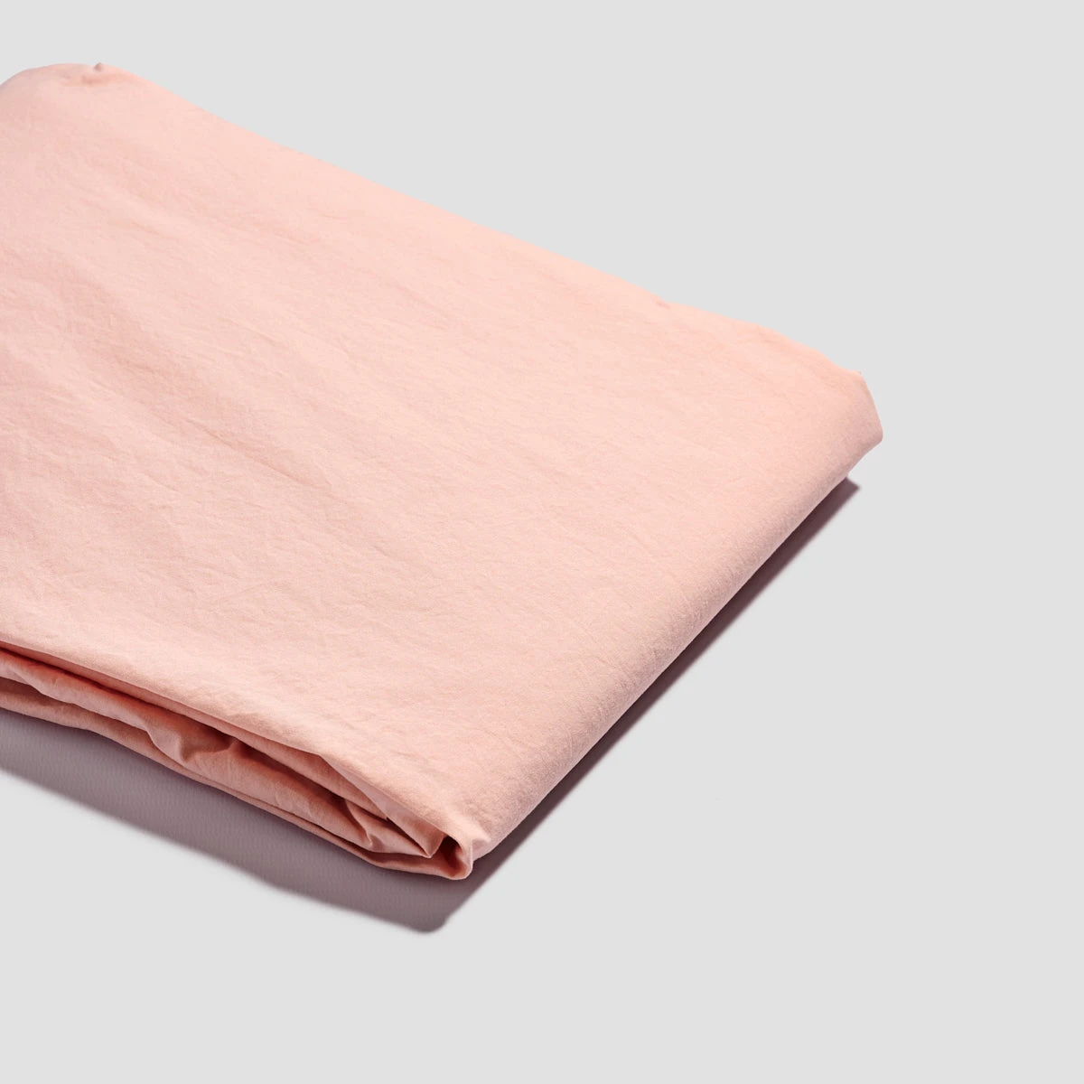 Salt Pink Percale Cotton Fitted Sheet 4 Salt Pink Percale Cotton Fitted Sheet - Image 2