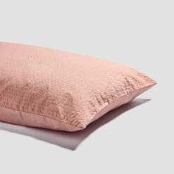 Salt Pink Seersucker Cotton Bedtime Bundle -Piglet PigletinBed SeersuckerCottonPillowCase SaltPink 1 greyBG 4550f3ee 0e2d 4638 b755 73593a79e918