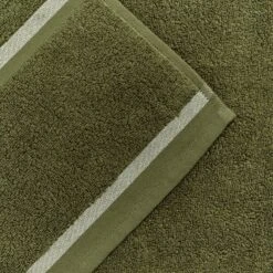 Botanical Green Bath Mat -Piglet PigletinBed TerryCotton 46 greyBG