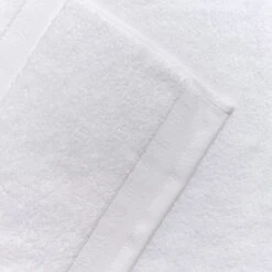 White Bath Mat -Piglet PigletinBed TerryCotton 49 greyBG