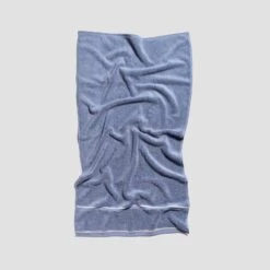 Warm Blue Bath Towel -Piglet PigletinBed TerryCotton 65 greyBG