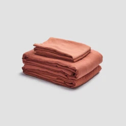 Linen Sheet Set Builder -Piglet PigletinBed WashedCotton BasicBundle BurntOrange 11 be630275 631e 4b5b a7d7 828ee2f32a38