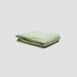 Apple Washed Cotton Percale Fitted Sheet 9 Apple Washed Cotton Percale Fitted Sheet -Piglet PigletinBed WashedCotton FittedSheet Apple 1 greyBG