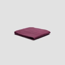Mulberry Washed Percale Cotton Sheet Set -Piglet PigletinBed WashedCotton FittedSheet Mulberry 1 greyBG 5a30cf8c f0b8 4e6c 8844 c499c8824114