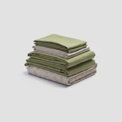 Spring Sprig Printed Cotton Bundle 17 Spring Sprig Printed Cotton Bundle -Piglet PigletinBed WashedCottonBedtimeBundle SpringSprig Mix Match V1 Pear greyBG