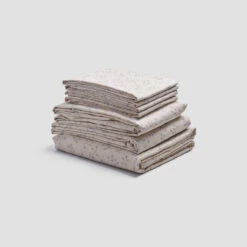 Spring Sprig Printed Cotton Bundle 16 Spring Sprig Printed Cotton Bundle -Piglet PigletinBed WashedCottonBedtimeBundle SpringSprig Monocolour greyBG