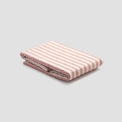 Desert Sand Seersucker Stripe Cotton Bundle -Piglet PigletinBed WashedCottonDuvetCover DesertSandSeersuckerStripe 1 greyBG 1