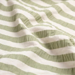 Pear Seersucker Stripe Cotton Duvet Cover -Piglet PigletinBed WashedCottonDuvetCover PearSeersuckerStripe 2 greyBG 4b081a8c 029d 4672 ae6b b4e1d98e61a0