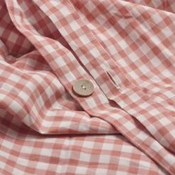 Red Dune Small Gingham Cotton Percale Bundle -Piglet PigletinBed WashedCottonDuvetCover RedDuneGingham 2 1