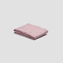 Red Dune Meadow Floral Printed Cotton Bundle -Piglet PigletinBed WashedCottonFittedSheet RedDuneMeadowFloral 1 greyBG