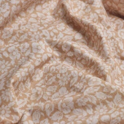 Butterscotch Meadow Floral Printed Cotton Fitted Sheet -Piglet PigletinBed WashedCottonFlatSheet ButterscotchMeadowFloral 2 46b6c6b0 0cca 46a0 ad25 7a07158a6a7e
