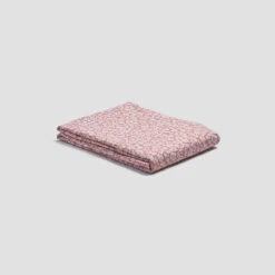 Red Dune Meadow Floral Printed Cotton Sheet Set -Piglet PigletinBed WashedCottonFlatSheet RedDuneMeadowFloral 1 greyBG 1