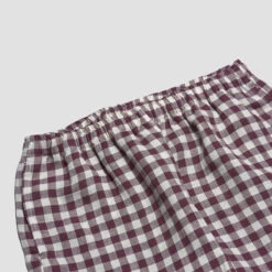 Berry Gingham Pajama Shorts -Piglet PigletinBed Women sGinghamLinenPyjamaTrousers Berry 2 GreyBG ebb451b1 1ce1 41cd 9a43 28c3f8a3651a