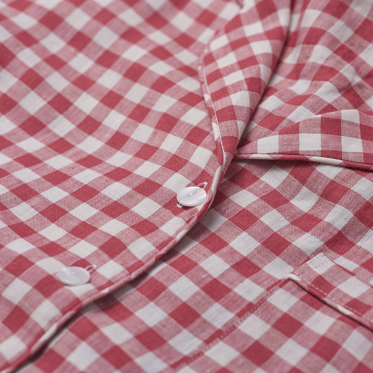 Mineral Red Gingham Pajama Set 9 Mineral Red Gingham Pajama Set - Image 7
