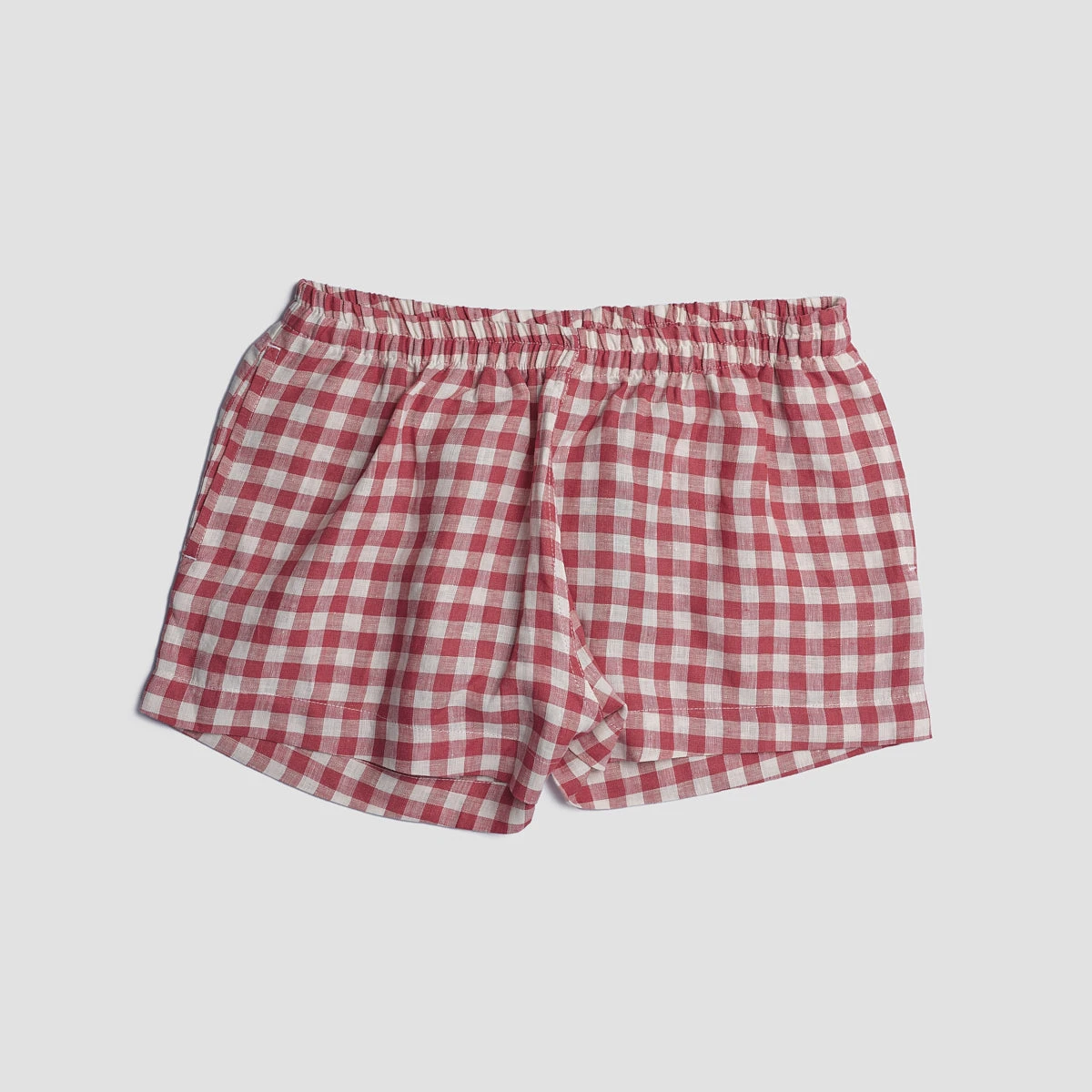 Mineral Red Gingham Pajama Shorts Set 9 Mineral Red Gingham Pajama Shorts Set - Image 7
