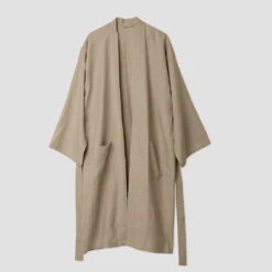 Oatmeal Linen Robe -Piglet Sand Robe 1a 65360bc4 66cf 4ca5 8cd0 50184ddbd4d8