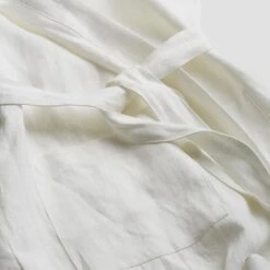 White Linen Robe -Piglet White Robe 6a f7c88de5 1e36 46a3 a588 a1d3a8dc662e